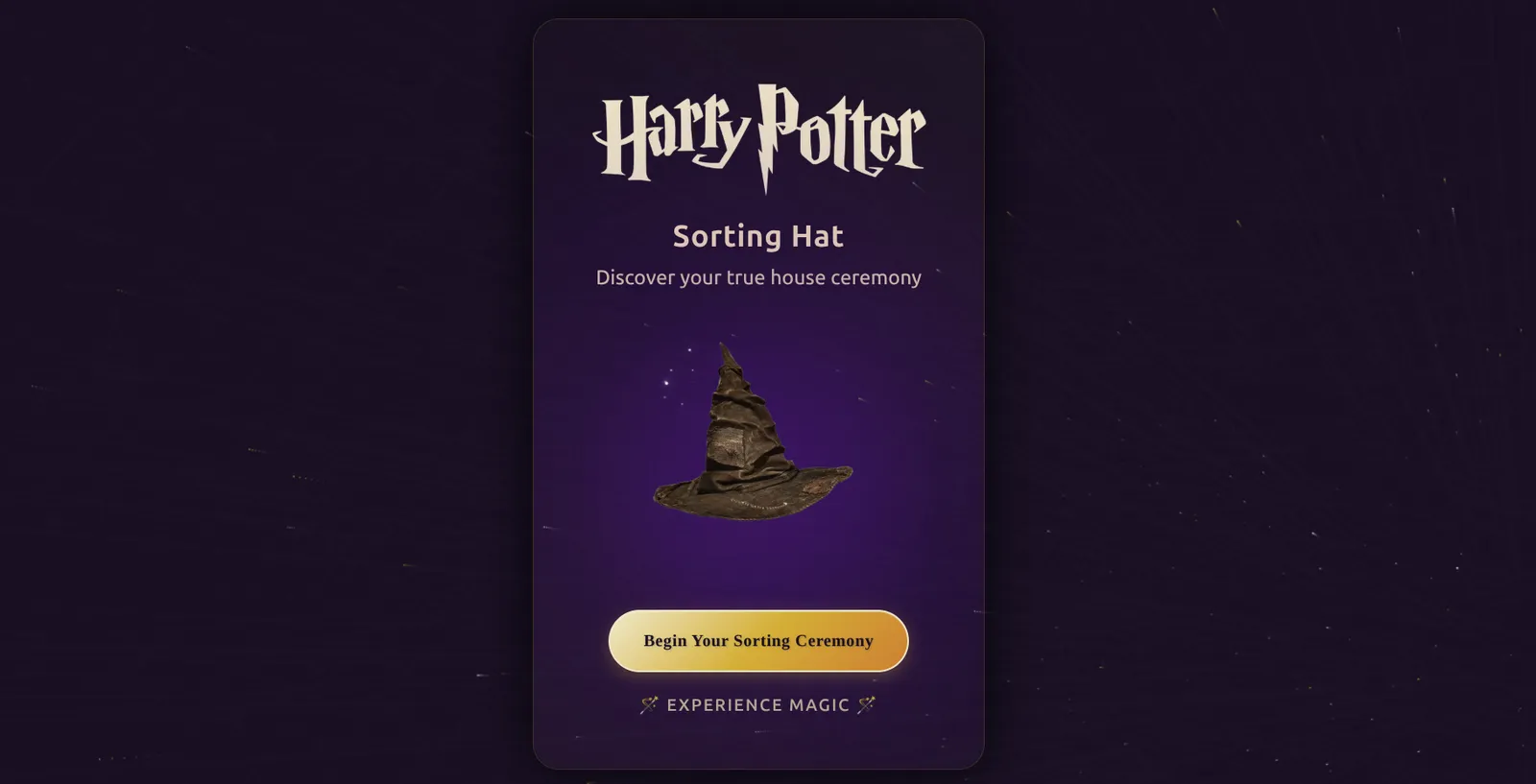 Harry Potter Sorting Hat